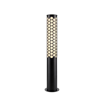 Solar Powered LED Bollard Lights Modern Honeycomb Outdoor Light - view 12