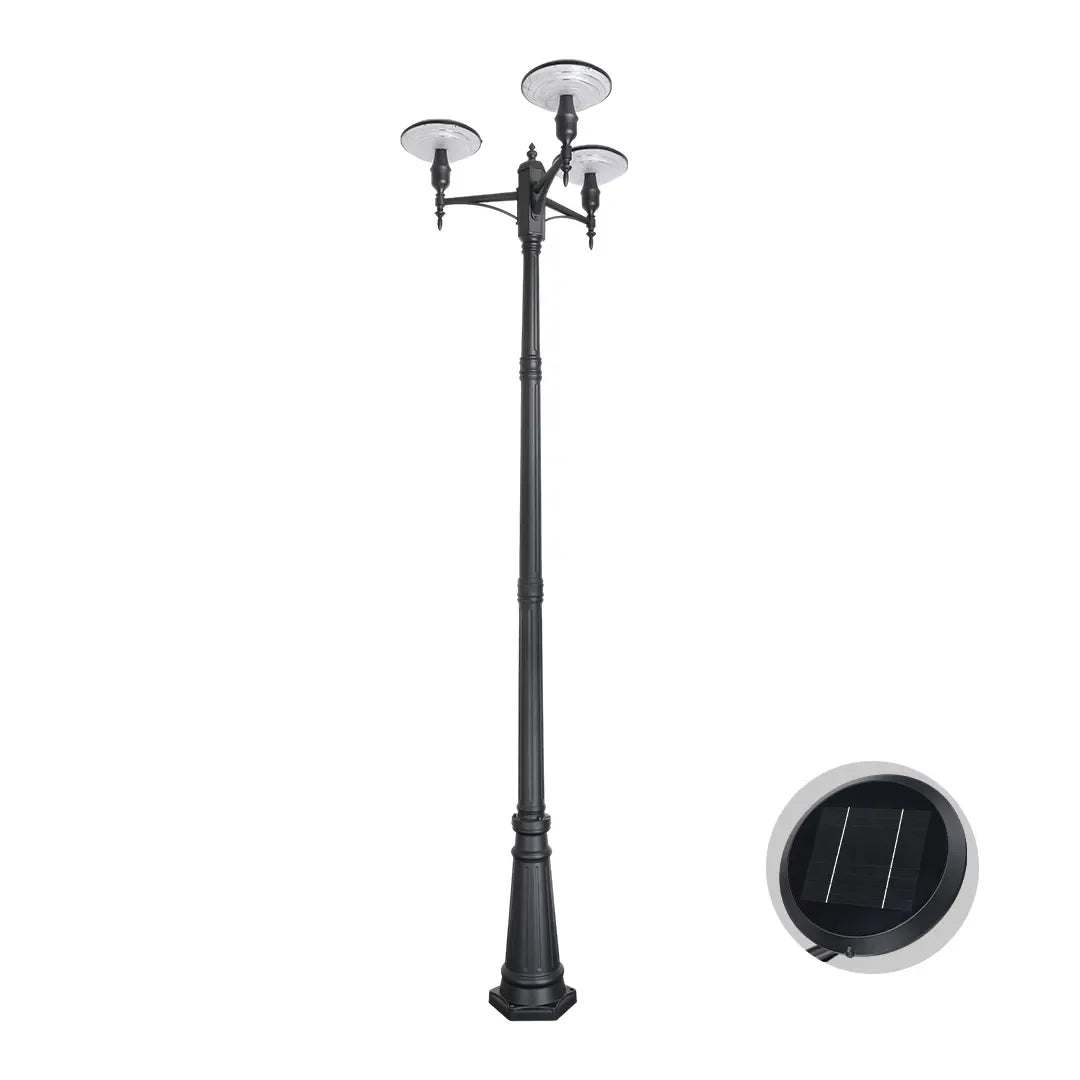 Lamp Post Lighting Modern Double or Triple Head Outdoor Lamp - view 14