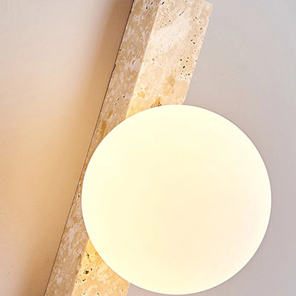 Up Down Lighting Wall Sconce Vintage Travertine Linear Light - view 5