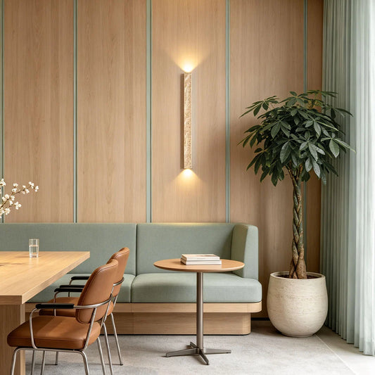 Up Down Lighting Wall Sconce Vintage Travertine Linear Light