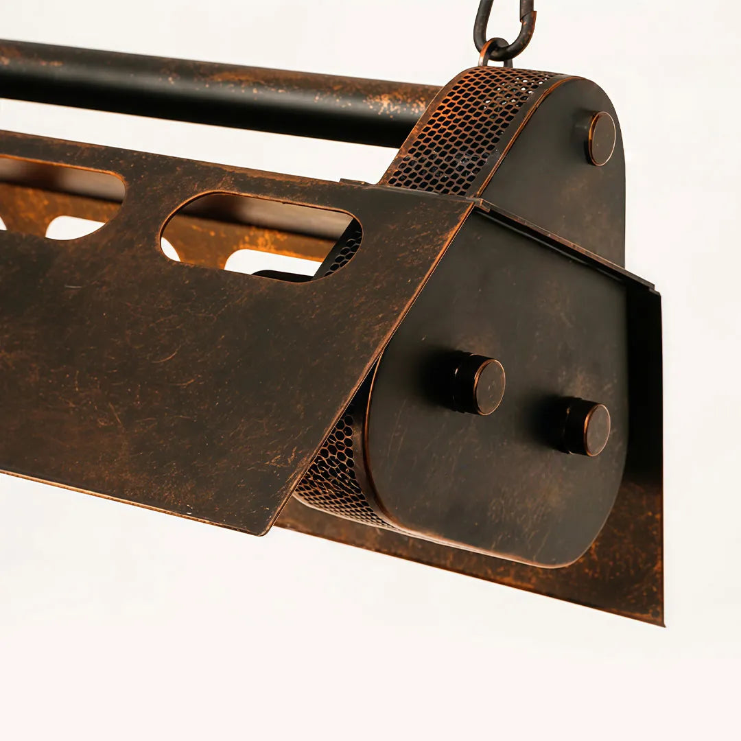 Vintage Farmhouse Chandelier Industrial T300 Tube Ceiling Light - view 9