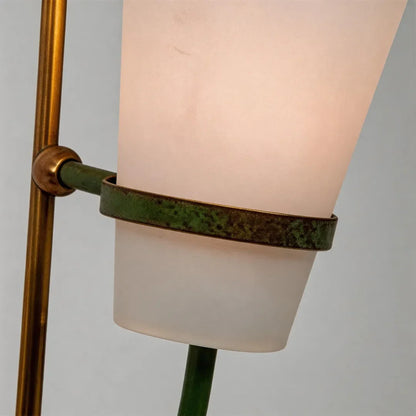 Vintage French Wall Lights Angled Glass Wall Sconce - view 7