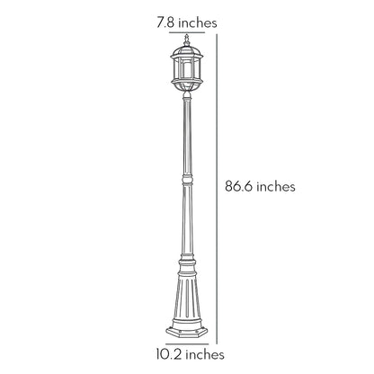 Lamp Post Outdoor Lighting European Vintage Tall Light - view 10