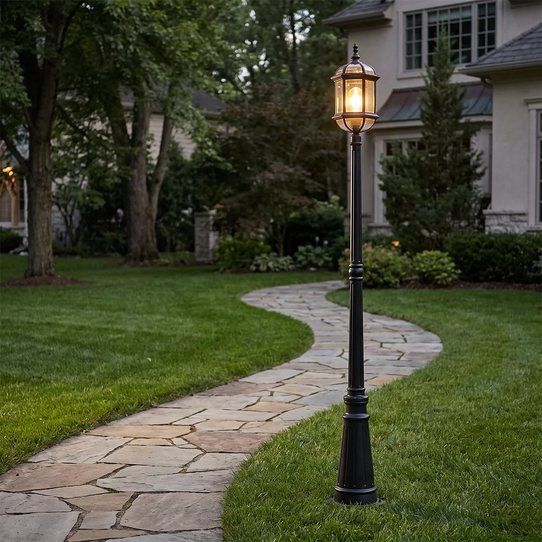 Lamp Post Outdoor Lighting European Vintage Tall Light - view 5