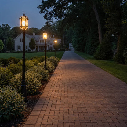 Lamp Post Outdoor Lighting European Vintage Tall Light - view 4