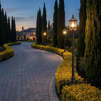 Lamp Post Outdoor Lighting European Vintage Tall Light - view 6