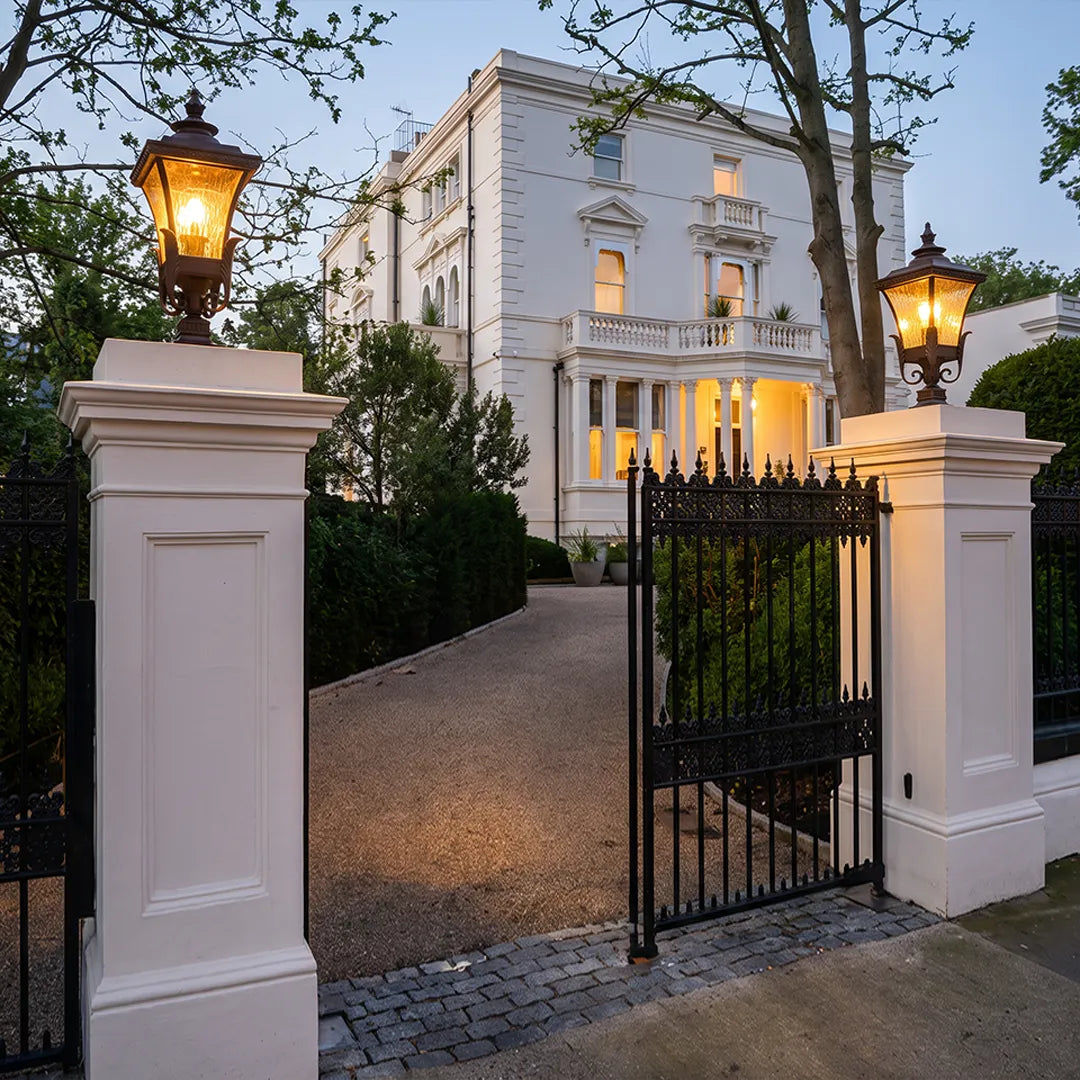 Outdoor Driveway Pillar Lights European Vintage Light - view 6