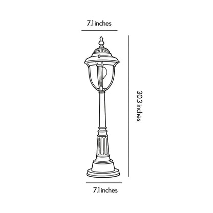 Garden Path Light European Vintage Glass Lawn Light - view 10