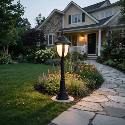 Garden Path Light European Vintage Glass Lawn Light - view 5