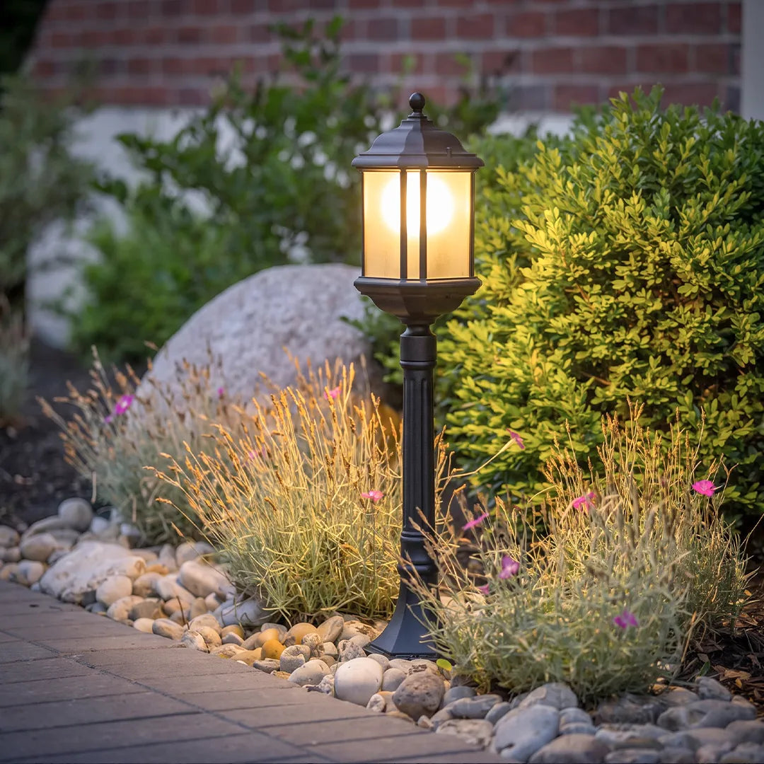 Path Landscape Lighting European Amber Glass Outdoor Lawn Light