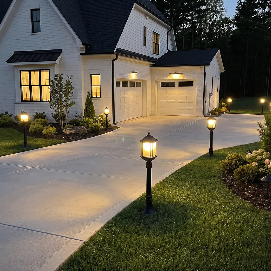 Path Landscape Lighting European Amber Glass Outdoor Lawn Light - view 6