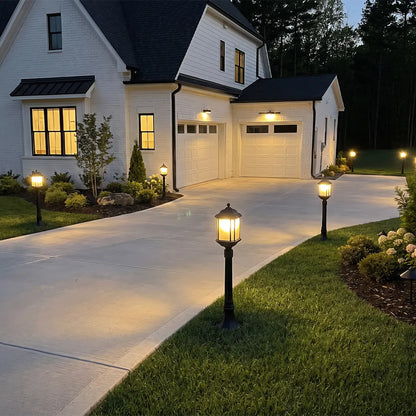 Path Landscape Lighting European Amber Glass Outdoor Lawn Light - view 6