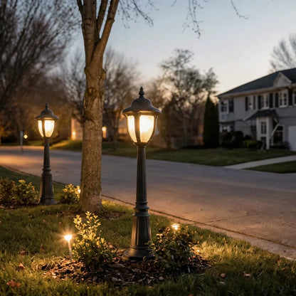 Garden Path Light European Vintage Glass Lawn Light - view 2