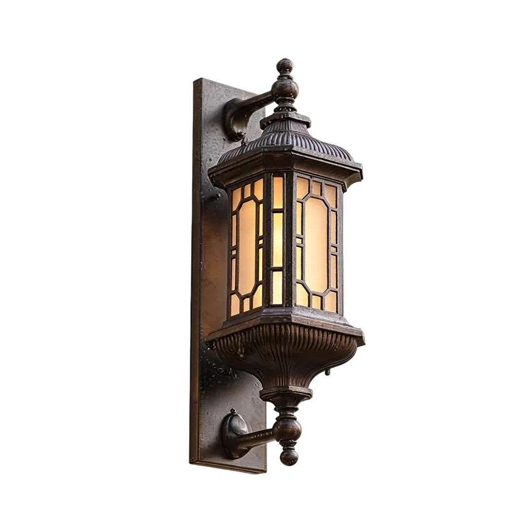 Vintage Outdoor Wall Lantern French Style Metal Light - view 8
