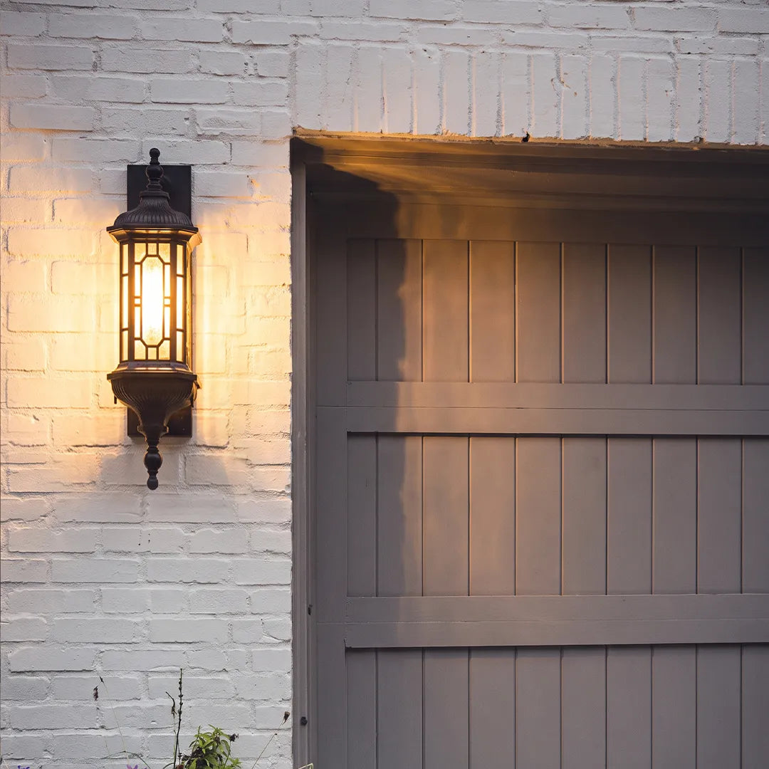 Vintage Outdoor Wall Lantern French Style Metal Light - view 4