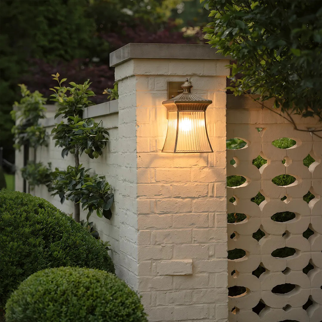 Copper Outdoor Wall Sconce Light European Vintage Waterproof Light