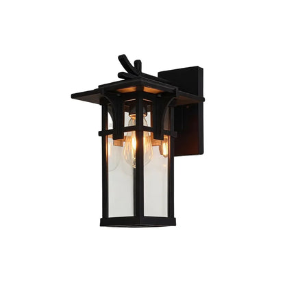Vintage Wall Light Fixtures Rectangular Glass Outdoor Light - view 12