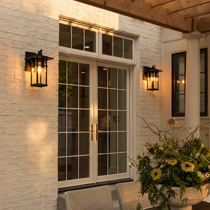 Vintage Wall Light Fixtures Rectangular Glass Outdoor Light - view 5