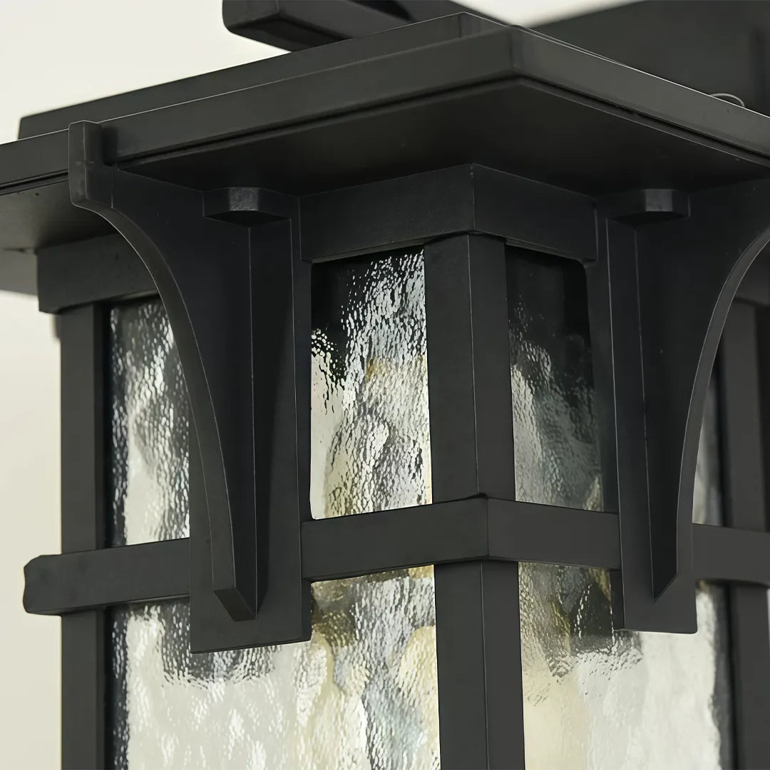 Vintage Wall Light Fixtures Rectangular Glass Outdoor Light - view 7