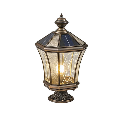 Outdoor Pillar Light European Vintage Copper Waterproof Light - view 14