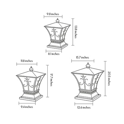 Pillar Light Fixtures Vintage Copper Outdoor Waterproof Light - view 22