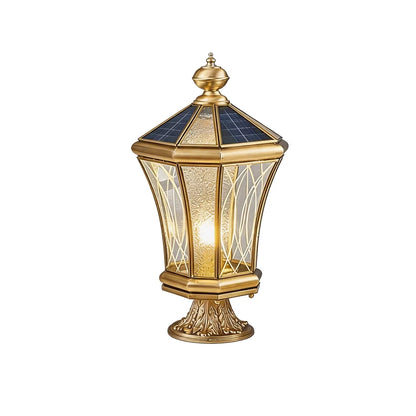 Outdoor Pillar Light European Vintage Copper Waterproof Light - view 19