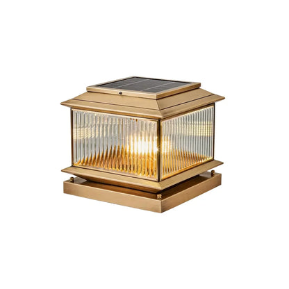 Pillar Top Light European Vintage Copper Outdoor Light - view 13