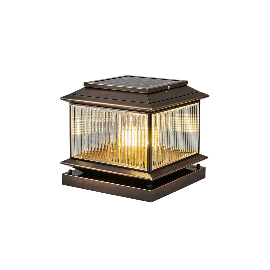 Pillar Top Light European Vintage Copper Outdoor Light - view 11