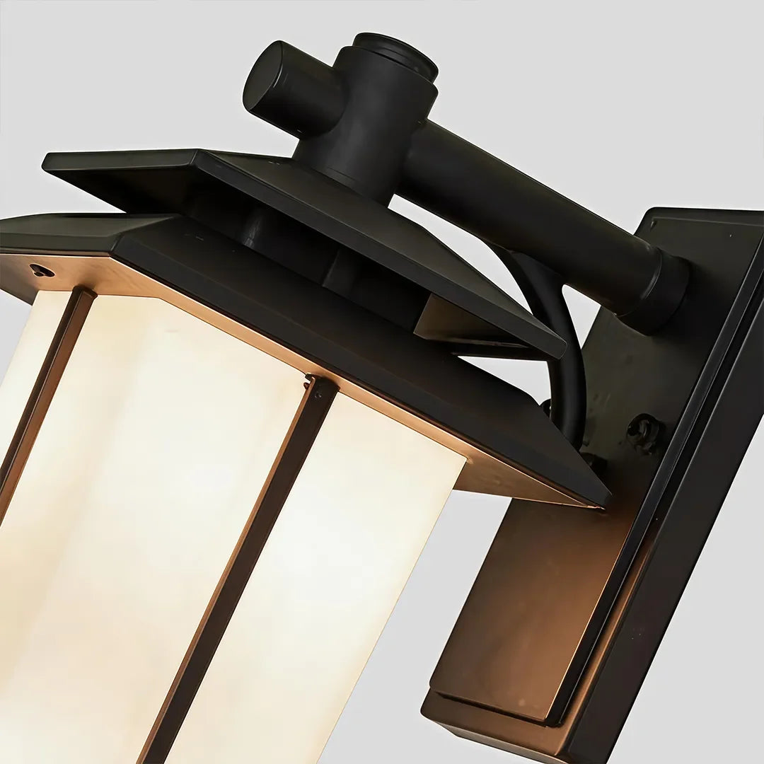 Modern Outdoor Lighting Sconces Minimalist Glass Lantern - view 7