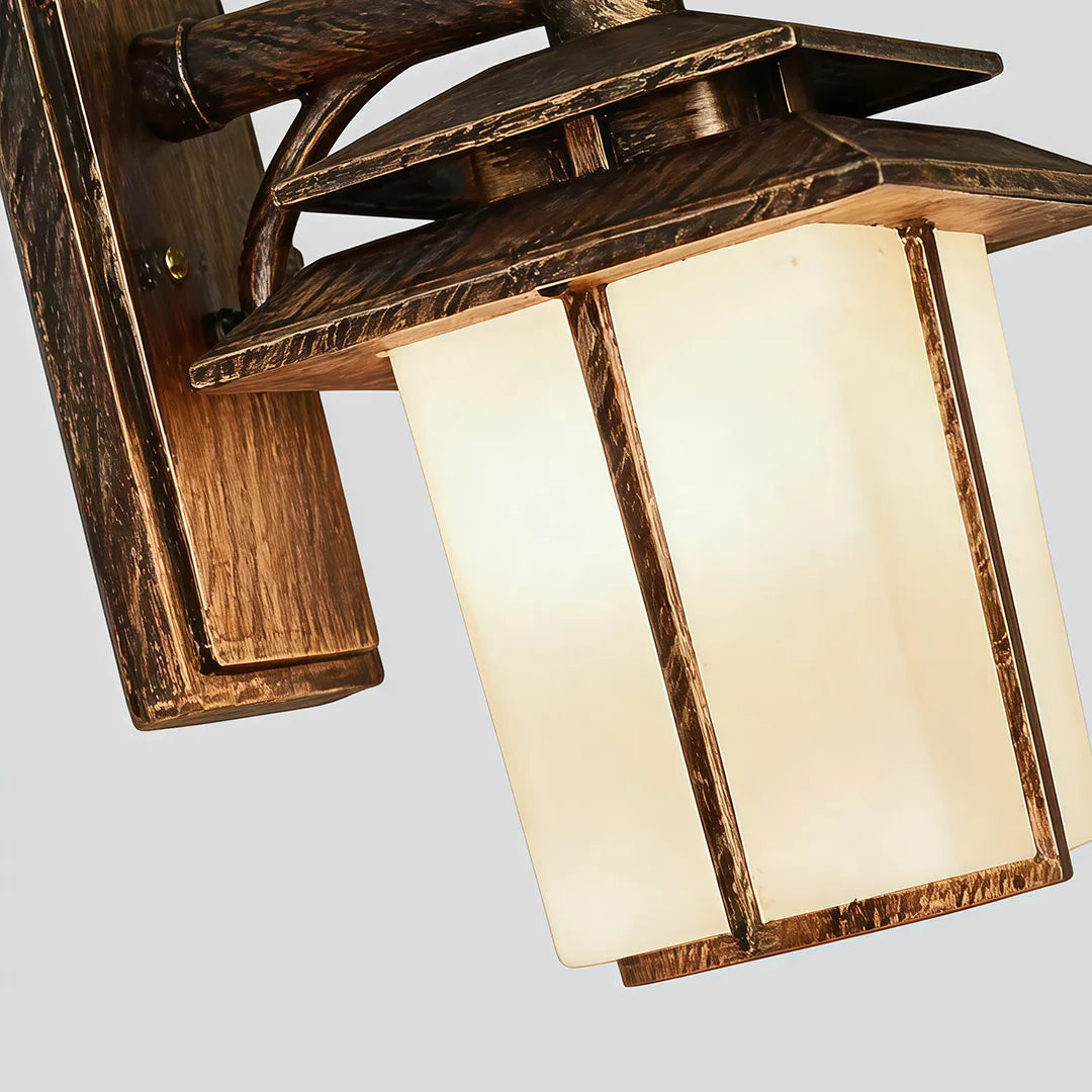 Modern Outdoor Lighting Sconces Minimalist Glass Lantern - view 8