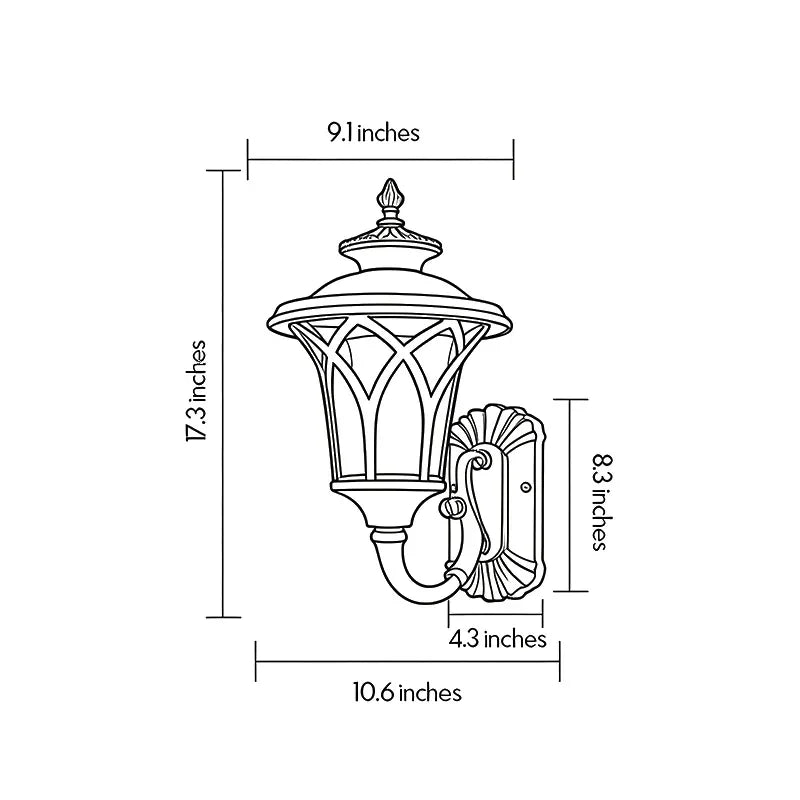 Vintage Wall Sconce Light Fixtures American Outdoor Glass Light - view 13