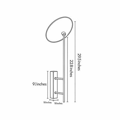 Wall Adjustable Light Modern Minimalist Marble and Glass Light - view 11