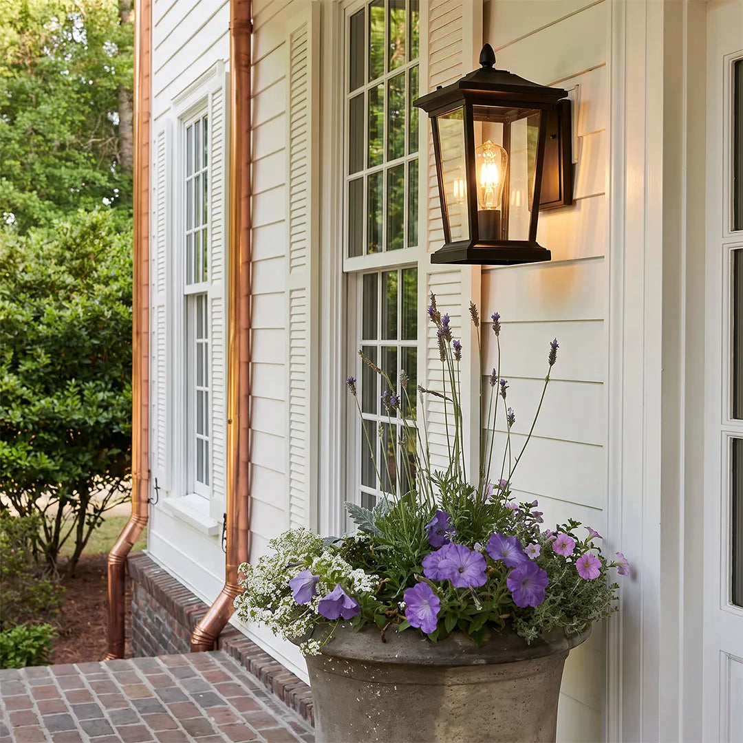 Wall Vintage Lights Outdoor Glass Wall Lantern Lamp - view 3