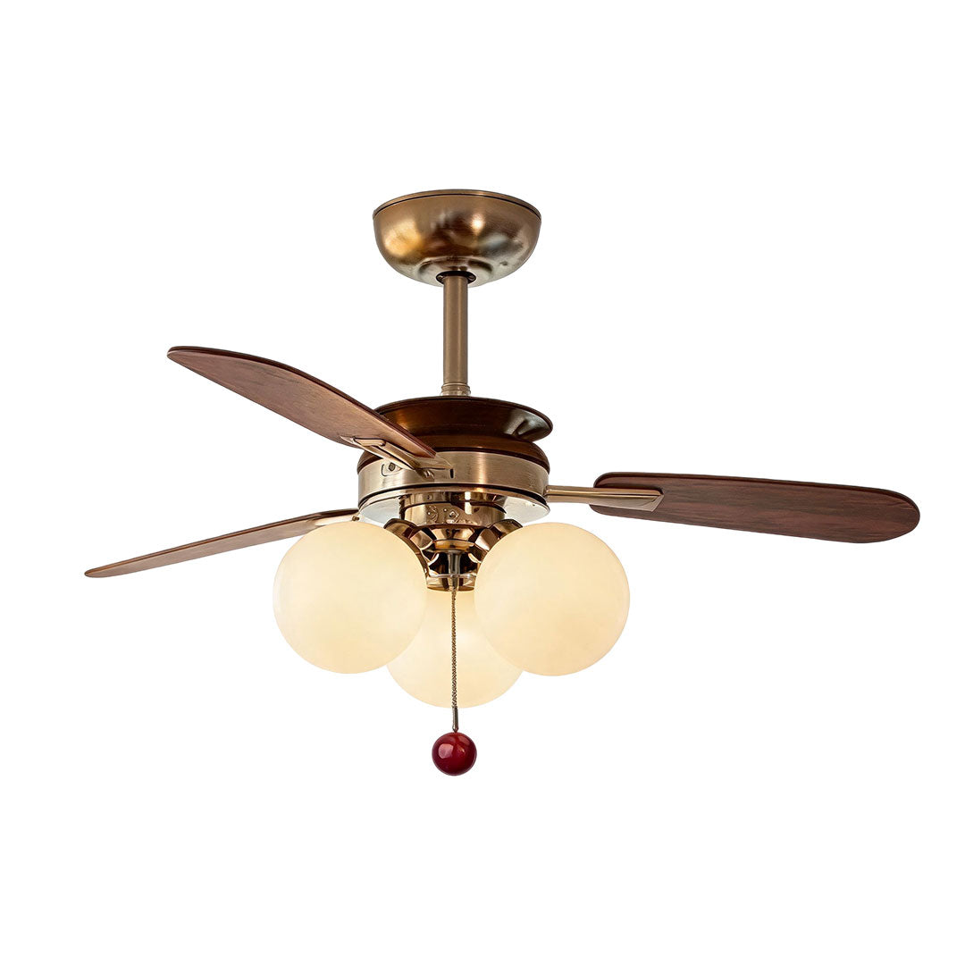 Indoor Ceiling Fan with Light French Cream Style Light - view 10