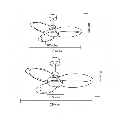 Modern Ceiling Fans with Light Full Spectrum Variable Speed Lamp - view 20
