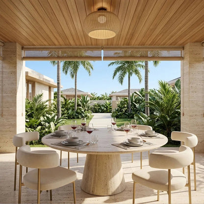 Woven Flush Mount Light Rattan Outdoor Waterproof Ceiling Light - view 4